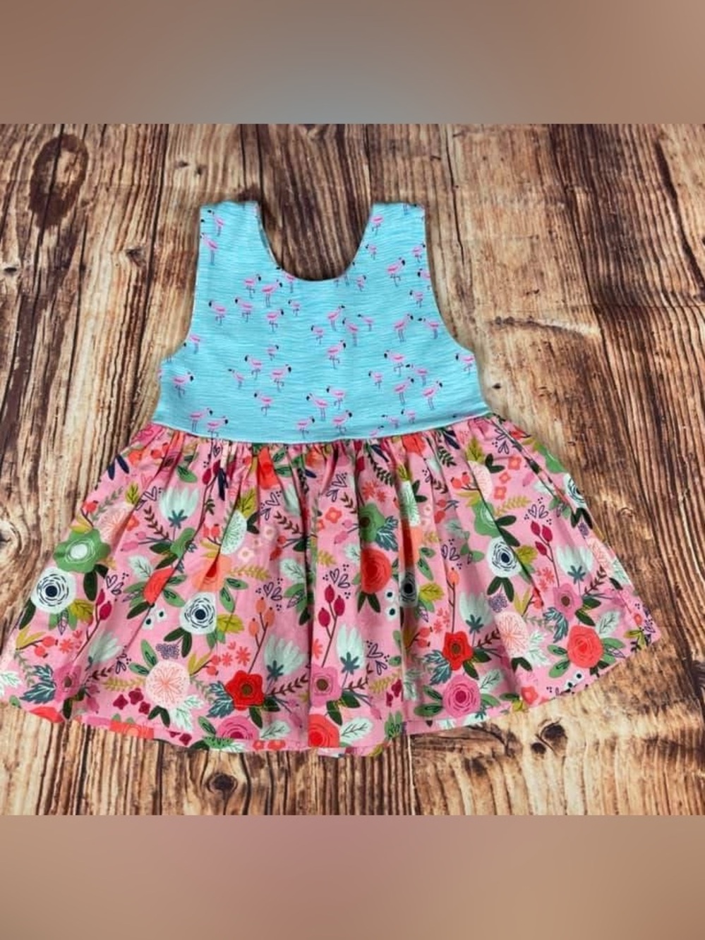 SewFun Bowtique Flamingoes + Florals Sara Top